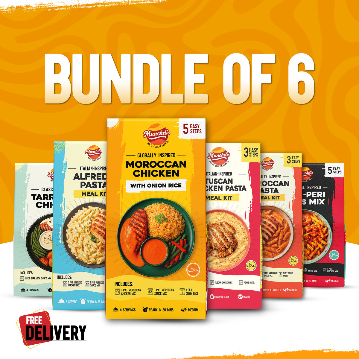 Seasoning Combo and Meal Kit - Pack of 6