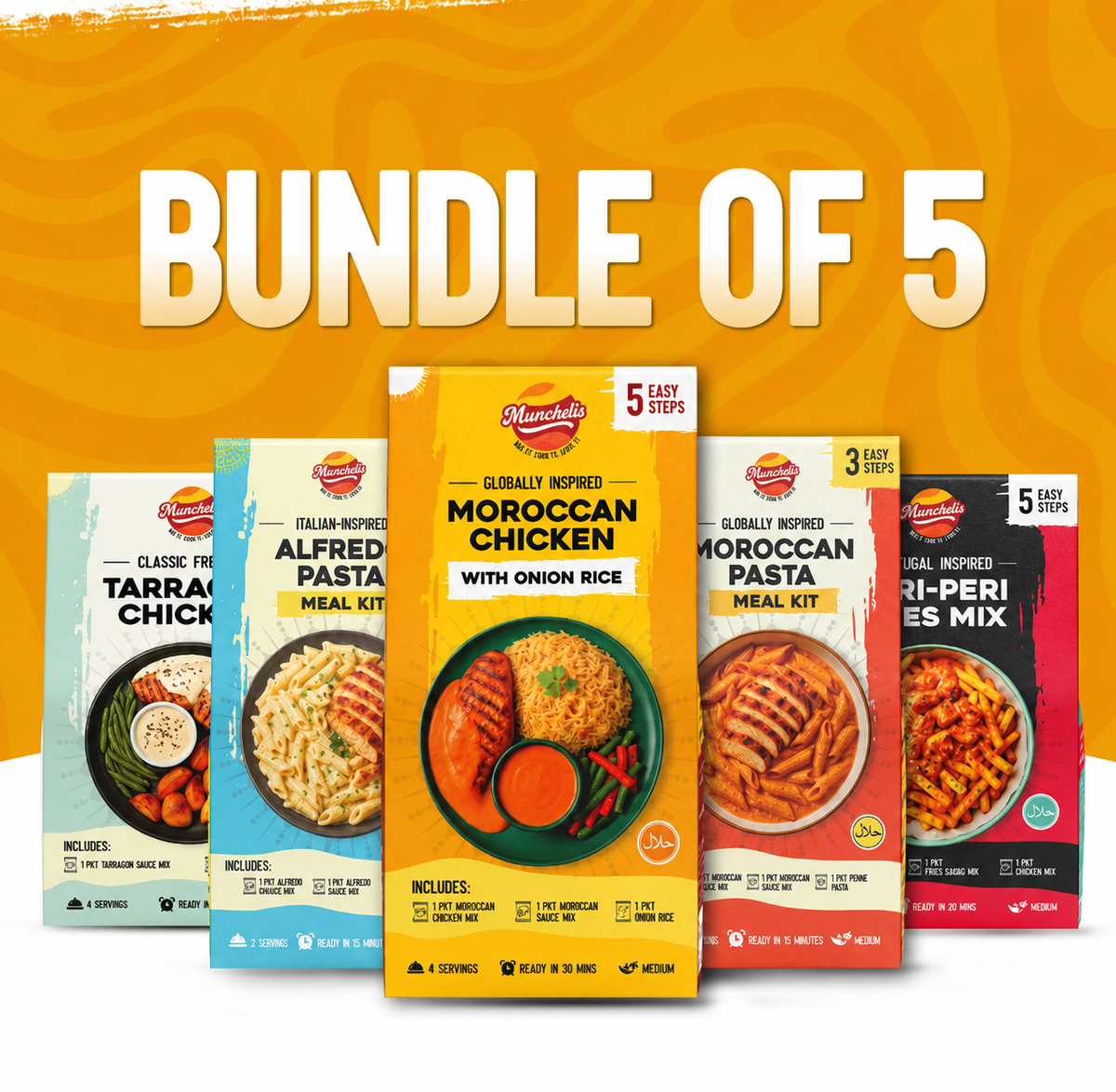 Seasoning Combo and Meal Kit - Pack of 5