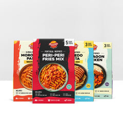 Seasoning Combo - Pack of 4 (Alfredo Pasta Sauce Mix, Tarragon Chicken Mix, Moroccan Pasta Sauce Mix and Peri Peri Fries Mix)