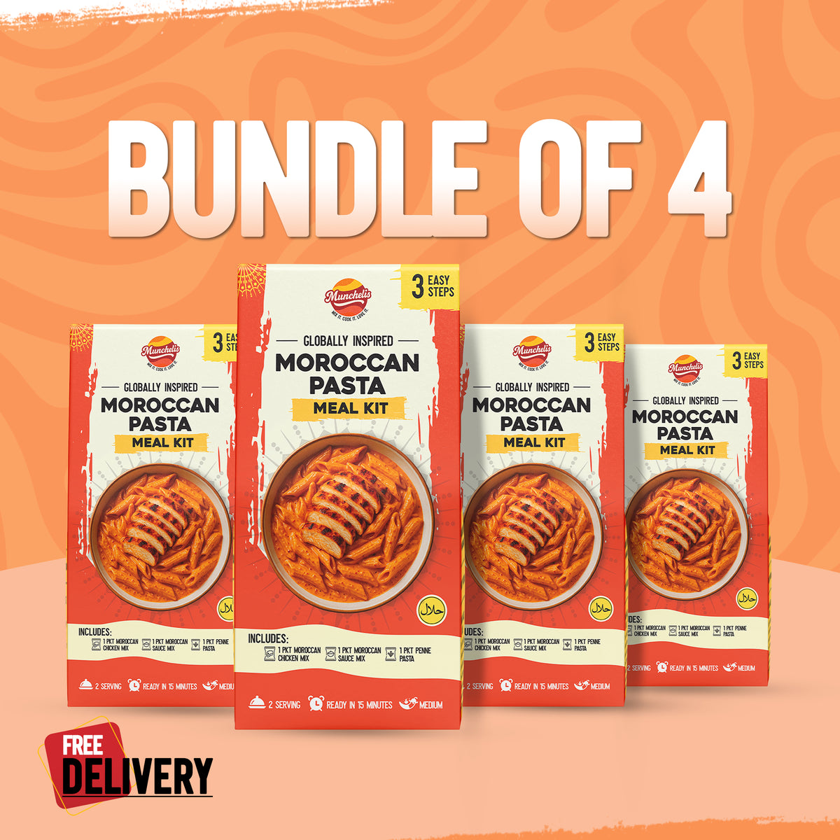 Meal Kit Combo  - Pack of 4 - Moroccan Pasta Meal Kit